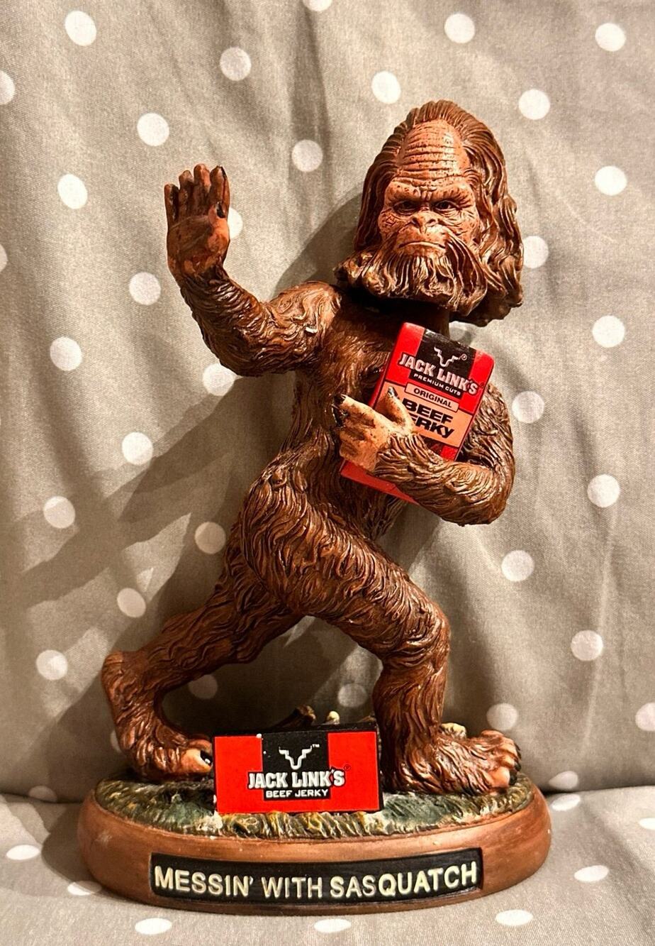 Jack Links Messin with Sasquatch Bobble Head collectible statue promo novelty